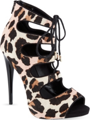 ... Sandals Heeled sandals High heel Jupiter leopard print heeled sandals