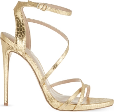 carvela gold shoes