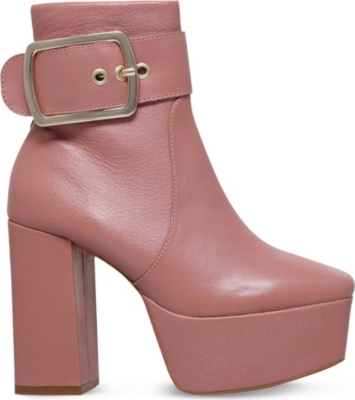 kurt geiger pink ankle boots