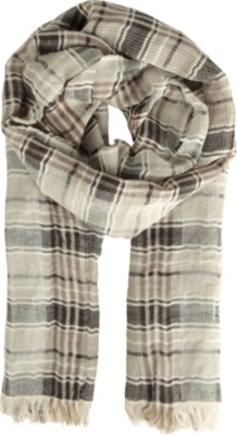 JOSEPH Checked scarf