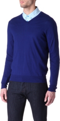 JOSEPH Merino wool v-neck jumper