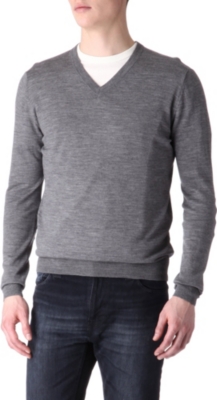 JOSEPH Merino wool v-neck jumper