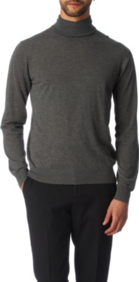 JOSEPH Cashmere and silk-blend roll-neck jumper