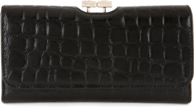TED BAKER Minthe mock-croc matinee purse