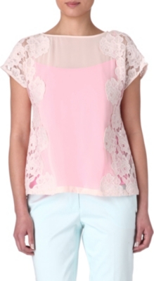 TED BAKER Chasity lace-detail top