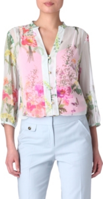 TED BAKER Kimmie printed blouse