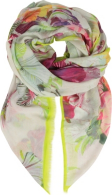 TED BAKER Treasured orchid scarf