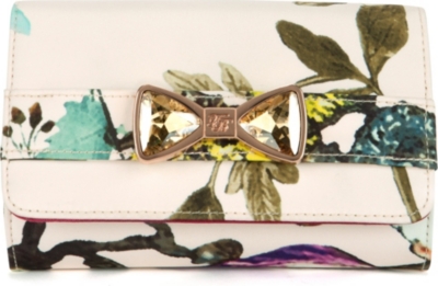 TED BAKER Paisie summer floral bow clutch
