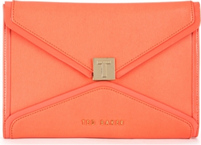 TED BAKER Ashh leather clutch