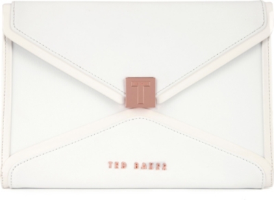 TED BAKER Ashh leather clutch