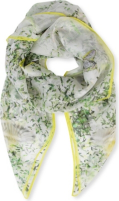 TED BAKER Lief silk-chiffon scarf