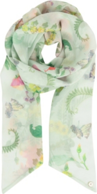TED BAKER Wallpaper print scarf