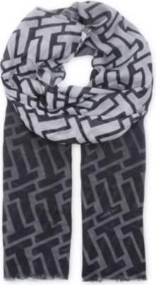 TED BAKER Graphic printed scarf