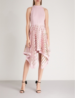 ted baker angelik harmony burnout stripe dress