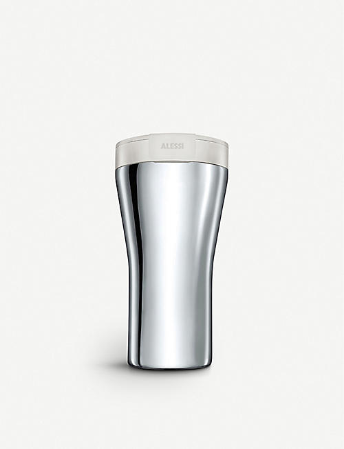 ALESSI: Caffa stainless steel reusable coffee cup 400ml