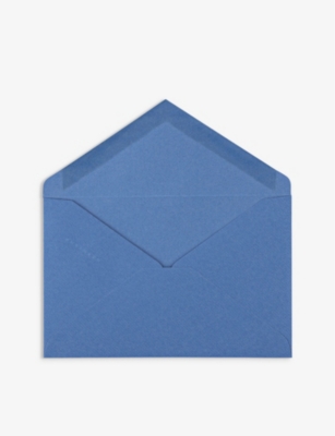 SMYTHSON: Nile Blue King's envelopes box of 25