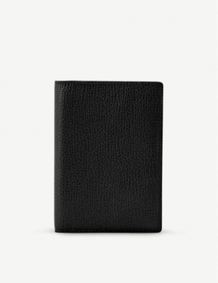 SMYTHSON: Grained leather passport holder