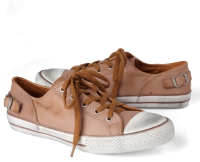 KURT GEIGER Louise leather trainers (Nude
