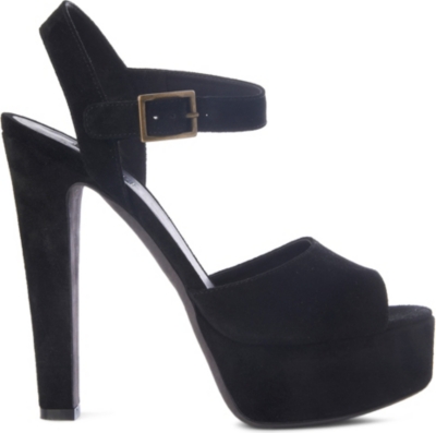 KURT GEIGER Gen platform sandals black