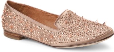 SAM EDELMAN Adena studded satin slippers