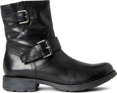 KURT GEIGER Shiloh leather biker boots