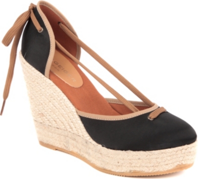 KURT GEIGER Keates raffia wedge sandals