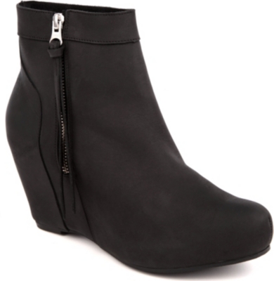 KURT GEIGER Strut leather wedge boots