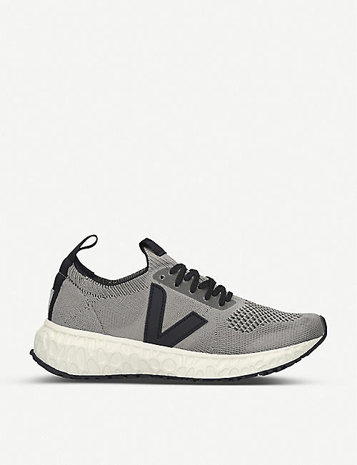RICK OWENS: Women’s V-knit woven low-top trainers