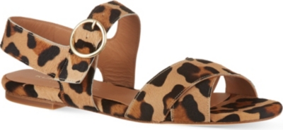 KURT GEIGER LONDON - Dahlia leopard print sandals | Selfridges