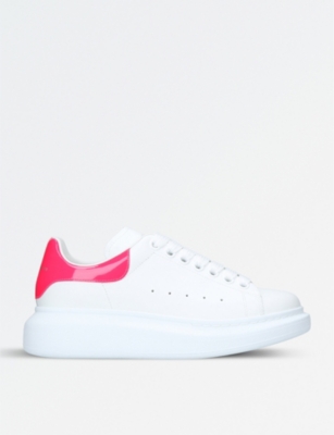 alexander mcqueen show leather trainers