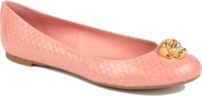 ALEXANDER MCQUEEN Rattle python-print pumps