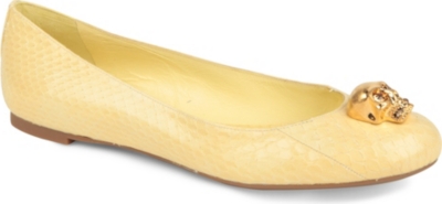 ALEXANDER MCQUEEN Rattle python-print pumps