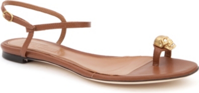 ALEXANDER MCQUEEN Constantine embellished leather sandals