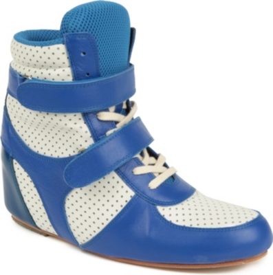 COMME DES GARCONS Ariel leather high top trainers