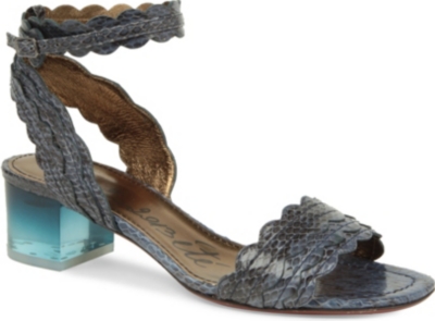 LANVIN Frenzy snake-effect leather sandals