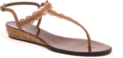LANVIN Mini Wedge Ery leather sandals