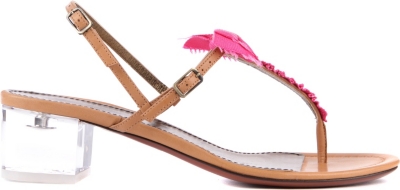 LANVIN Ball Braid Sug leather sandals