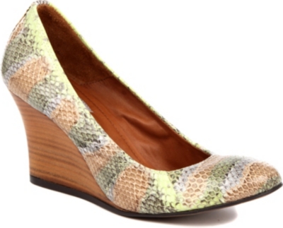 LANVIN Orpheus Yer python-print wedges