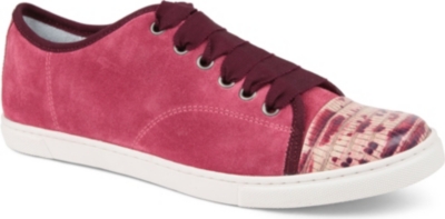 LANVIN Pattoe Shi suede low-top trainers
