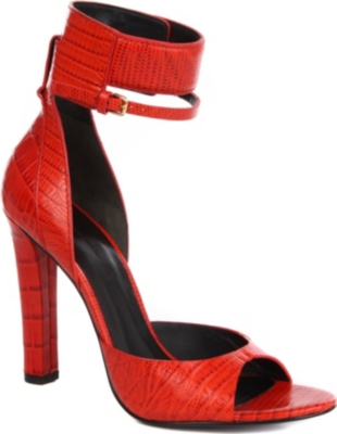 ALEXANDER WANG Aminata mock-croc leather sandals