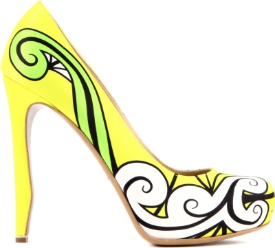 NICHOLAS KIRKWOOD Trickster printed leather courts
