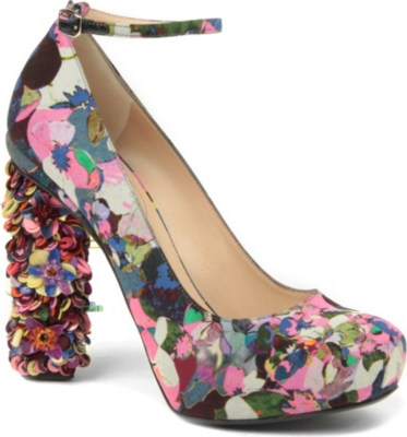 NICHOLAS KIRKWOOD FOR ERDEM Floral-printed courts