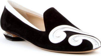 NICHOLAS KIRKWOOD Swirly suede loafers