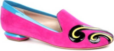 NICHOLAS KIRKWOOD Swirly suede loafers