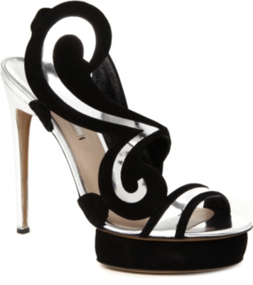 NICHOLAS KIRKWOOD Swirl suede sandals