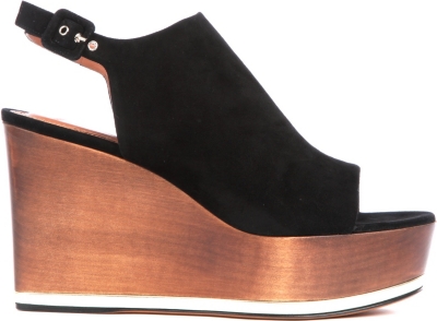 GIVENCHY Harness suede wedge sandals