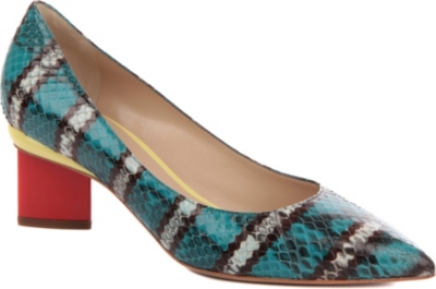 NICHOLAS KIRKWOOD Oscar snake-effect court shoes