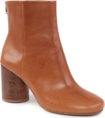 MAISON MARTIN MARGIELA Pallazo leather ankle boots