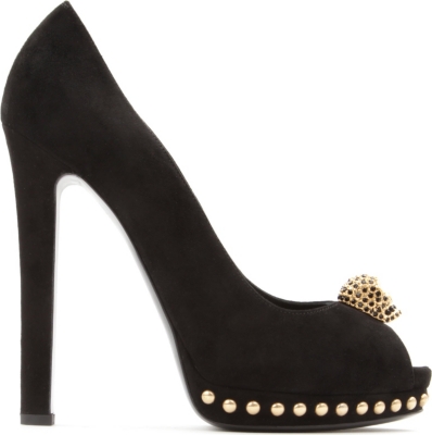 ALEXANDER MCQUEEN Seleucus skull suede courts