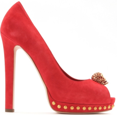ALEXANDER MCQUEEN Seleucus skull suede courts